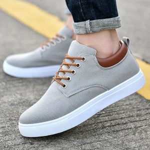 Men's Sneakers with Leather Accent
